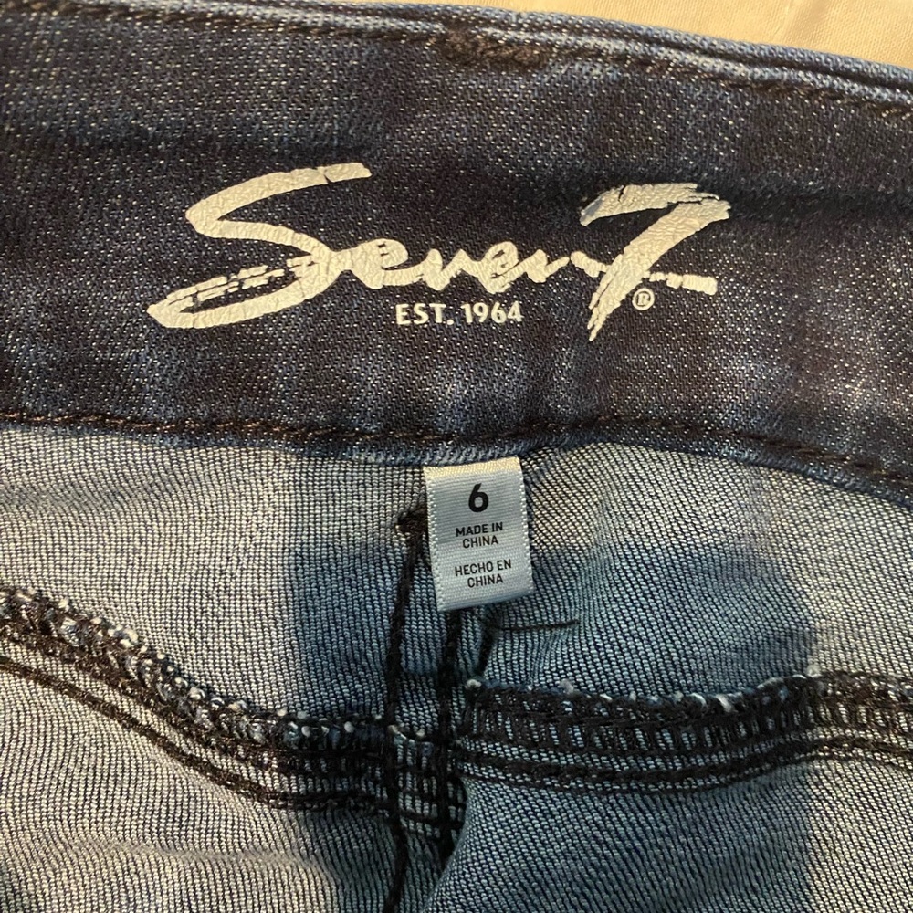 Seven7 Dark Blue Women's Skinny Jeans - Picture 4 of 4